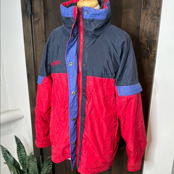 Vintage Columbia bugaboo Red and Gray Jacket fleece lined zip up - Picture 3 of 16